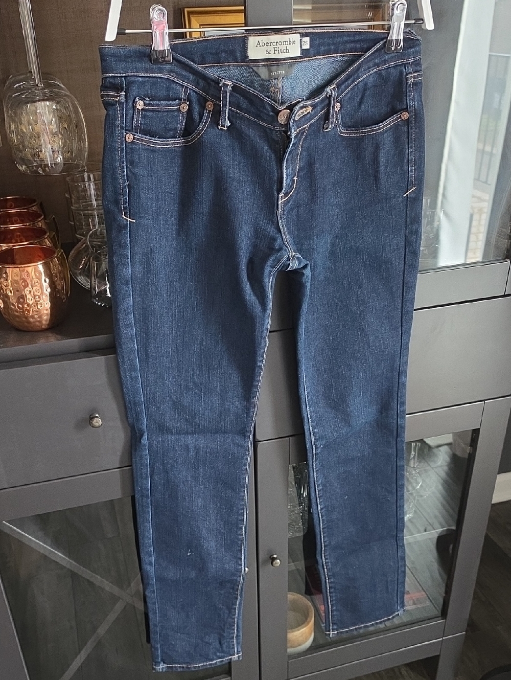 Abercrombie & Fitch Dark Blue Skinny Jeans